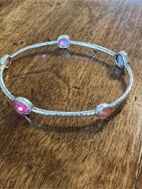 Ippolita Rock Candy 5 Station Pink/Coral Mother of Pearl Bracelet